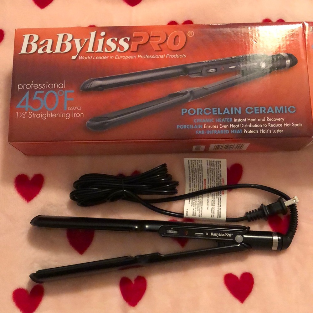 Babyliss Pro 1 1/2” Porcelain Ceramic Straightener